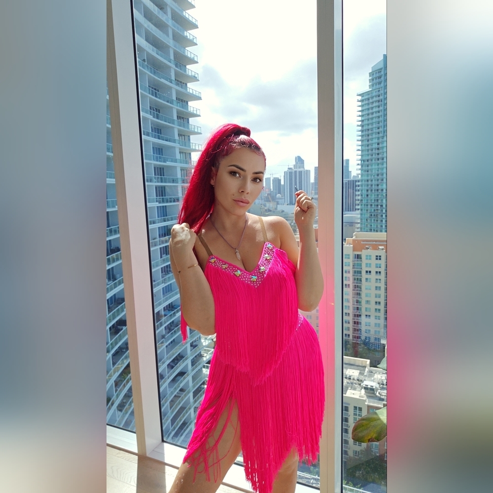 Hot pink Skirt Set